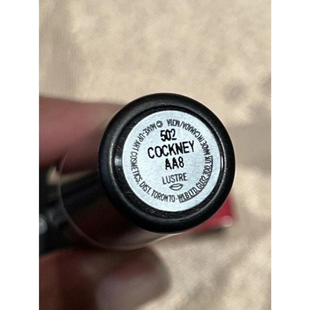 MAC Lustre Lipstick Red Cockney 502 Full Size New in Box